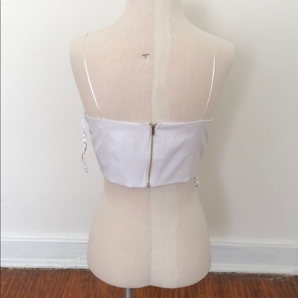Embroidered Strappy Crop Top - Picture 8 of 8